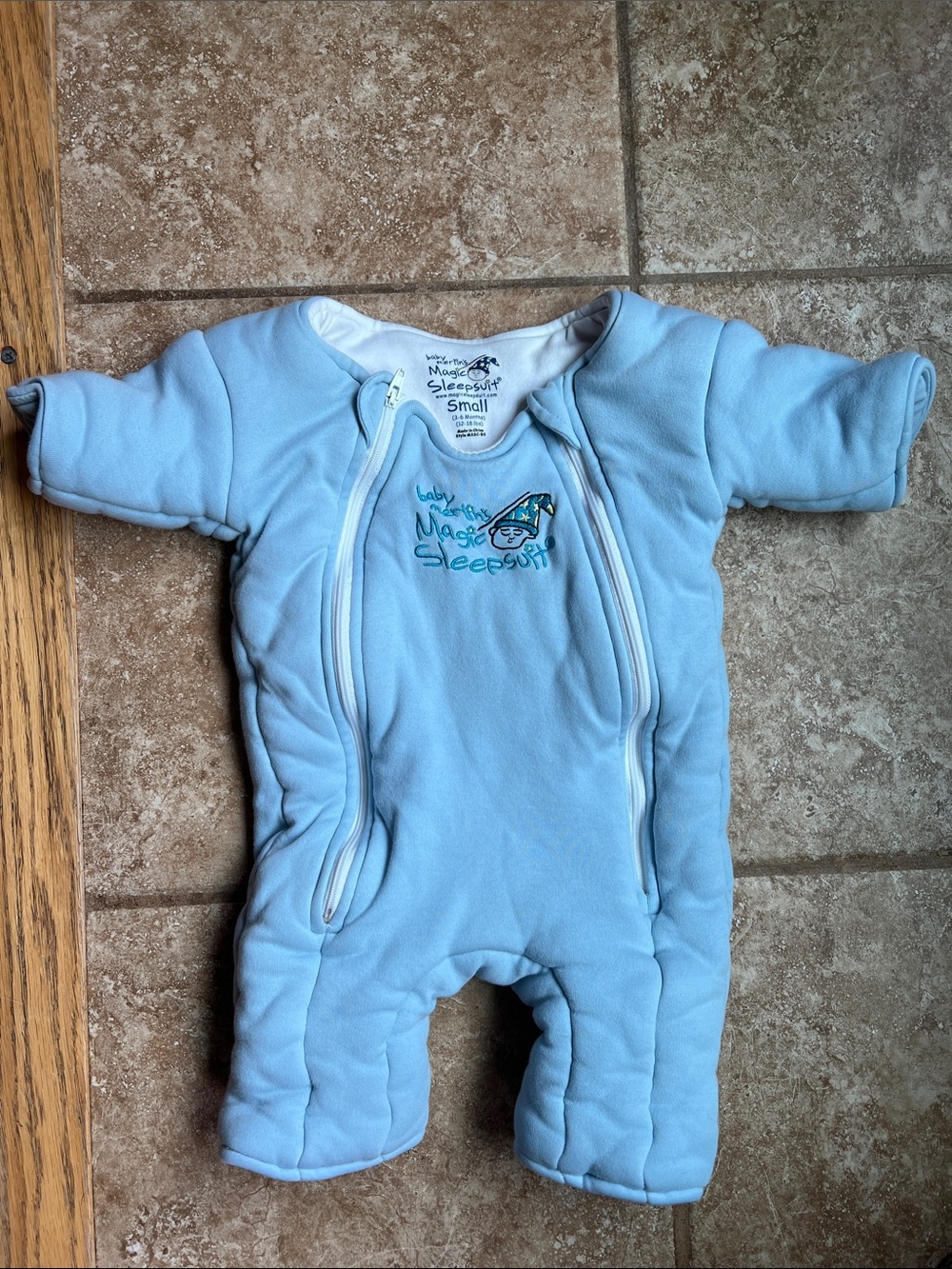 Baby Merlin’s Blue Magic Sleepsuit One-Piece Footed Pajama